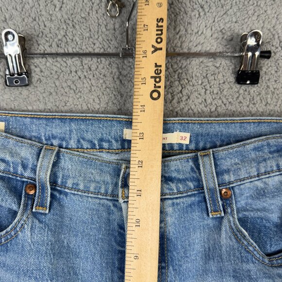 Levis Premium Jeans Womens Size 32x26 Light Stone Wash Wedgie Straight Fit - Picture 7 of 12